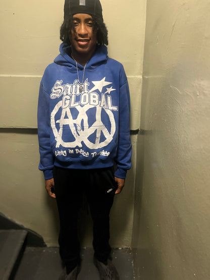 Romans “Saint global” hoodie blue