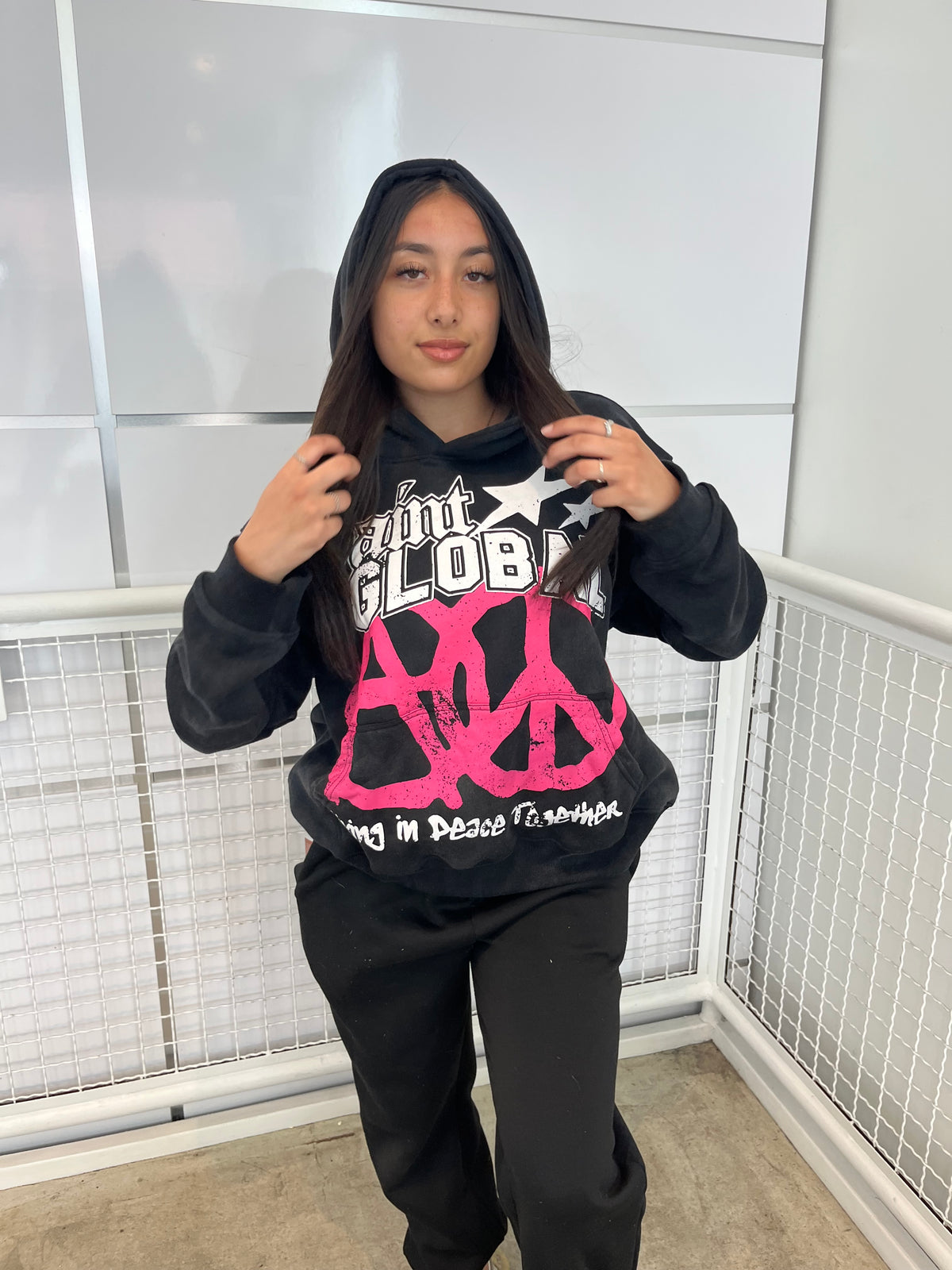 Romans”Saint global” hoodie pink